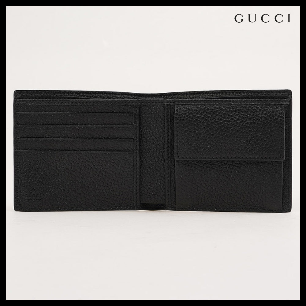 【Gucci】Men's Logo Bi-Fold Wallet Classic Luxury