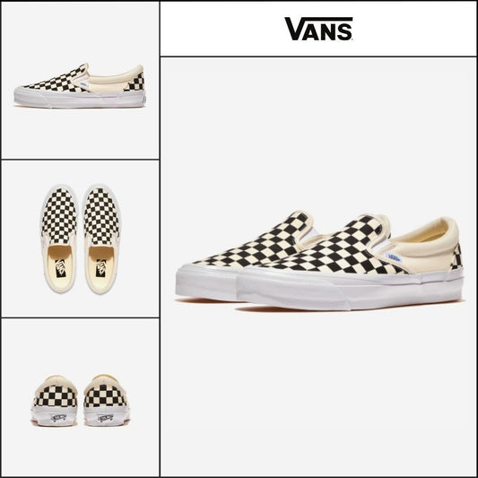 【VANS】Slip-On Reissue 98 LX Checkerboard Black Off-White