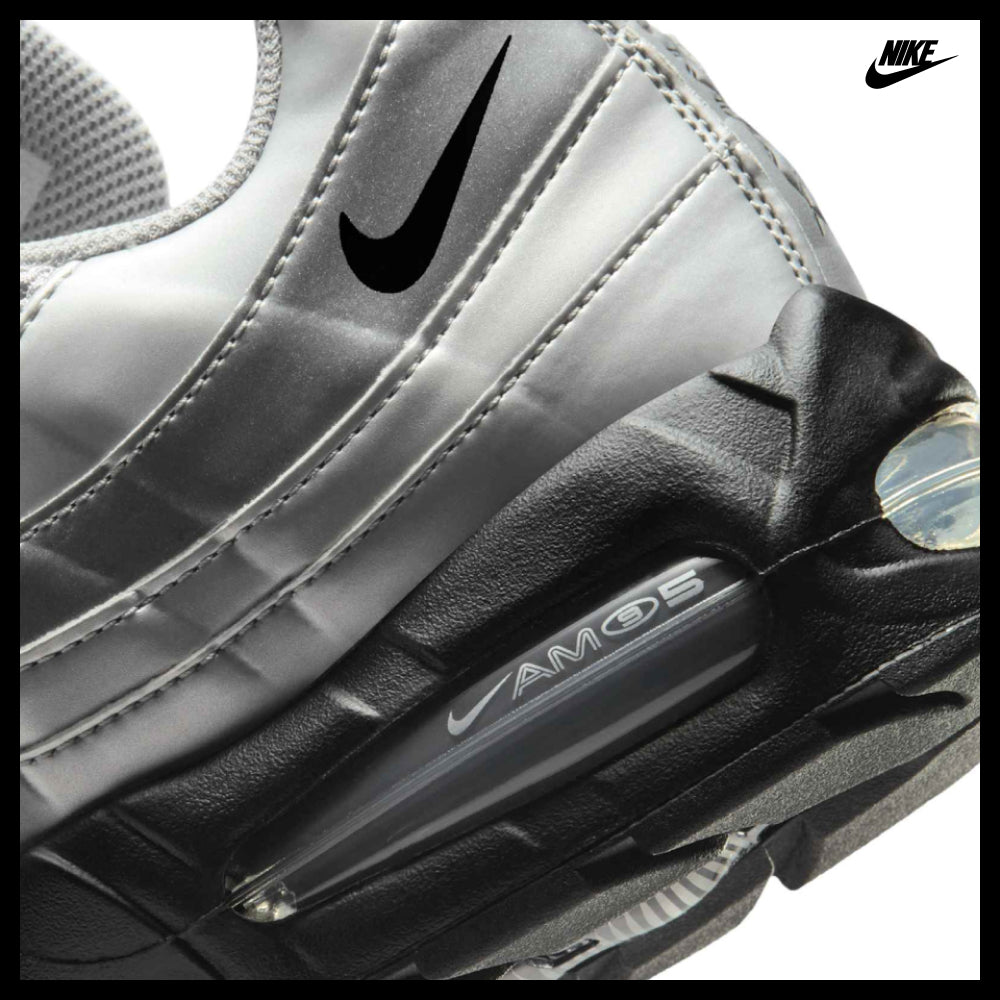 【NIKE】Air Max 95 Big Bubble M Metallic Silver Black
