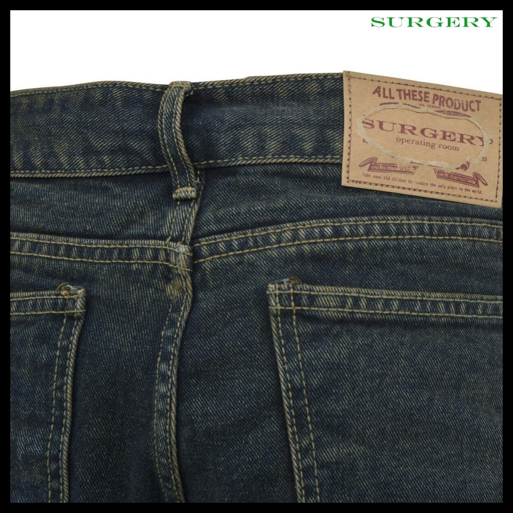 【SURGERY】Yoonseul Long Length Double Jeans Vintage Blue