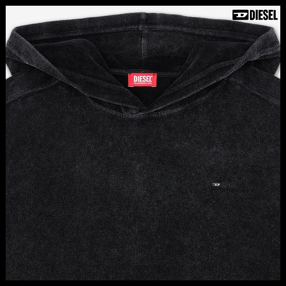 【DIESEL】Aruba Hooded Swim Vest - Black