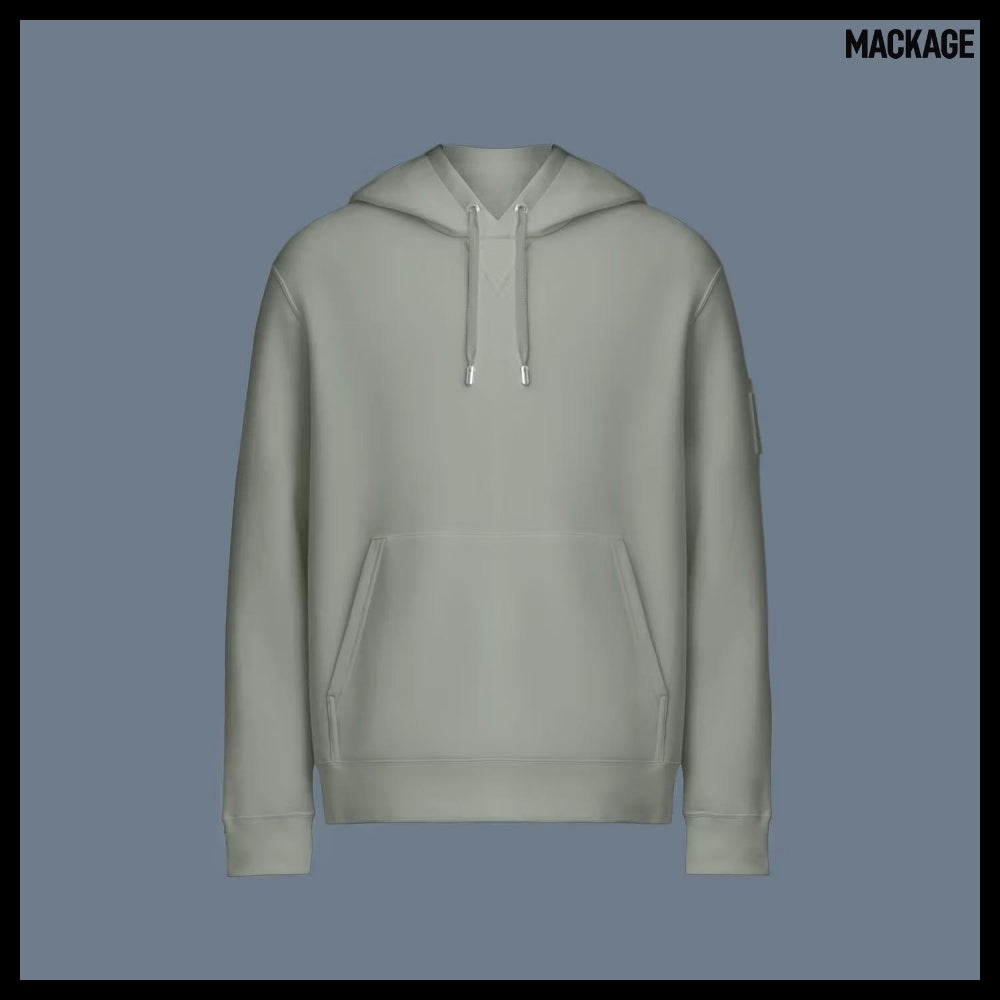 【MACKAGE】 Krys R Hooded Sweatshirt Green Fleece