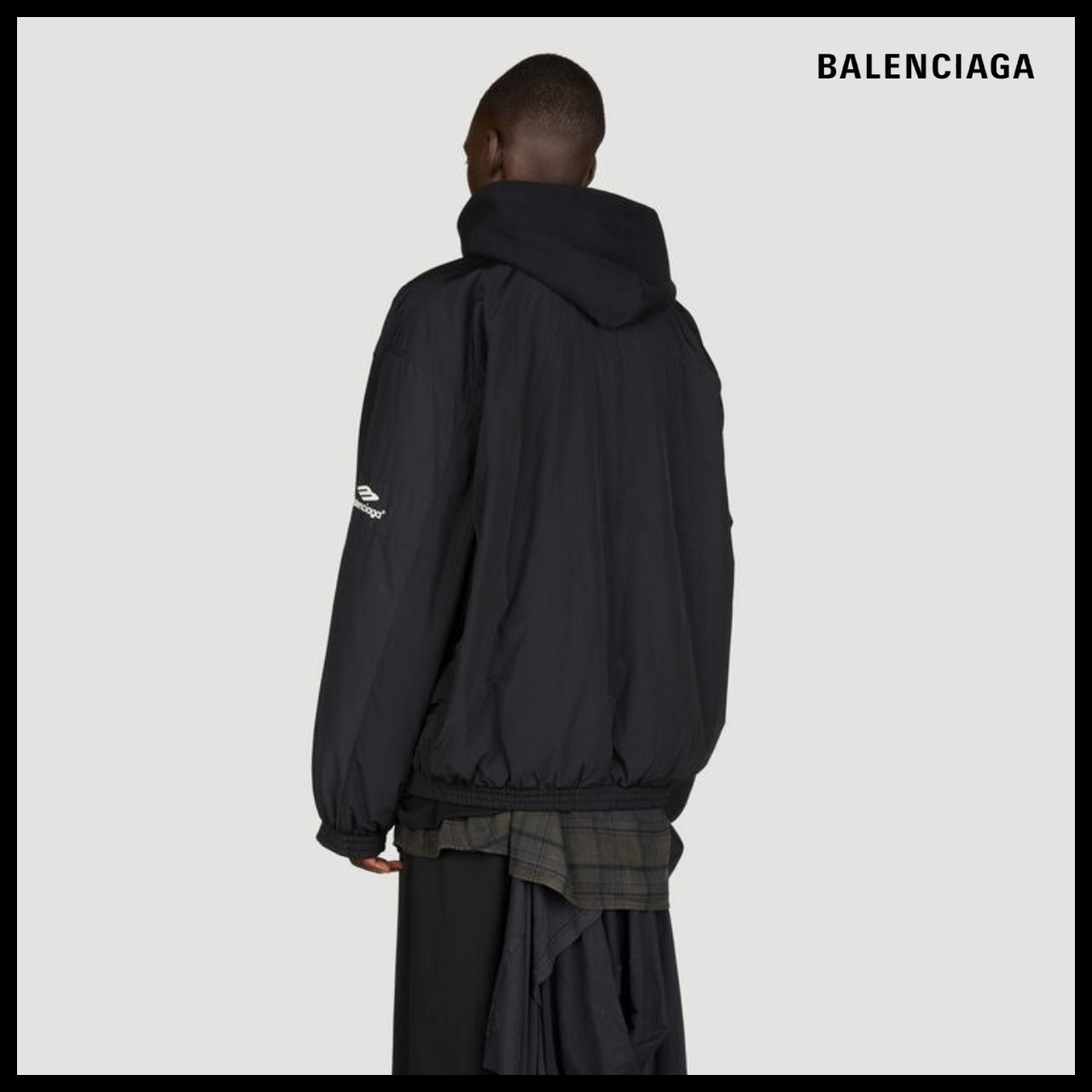 【BALENCIAGA】3B Sports Icon Layered Tracksuit Jacket