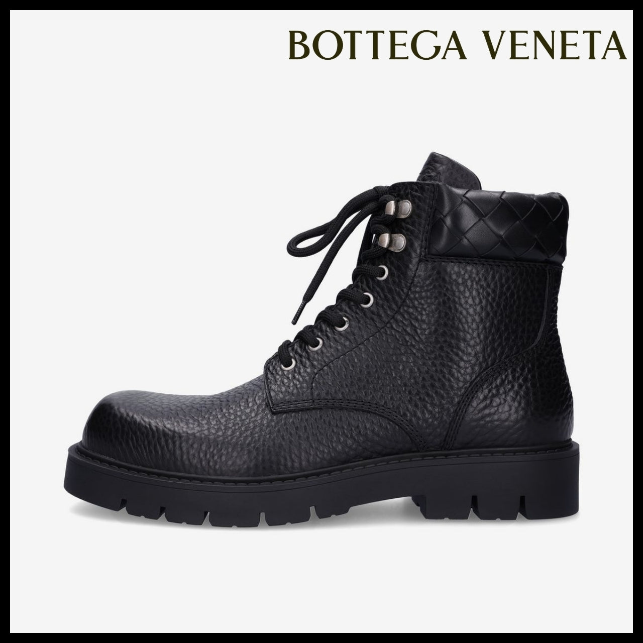◆BOTTEGA VENETA◆ レースアップブーツ Lace Up Boots Black