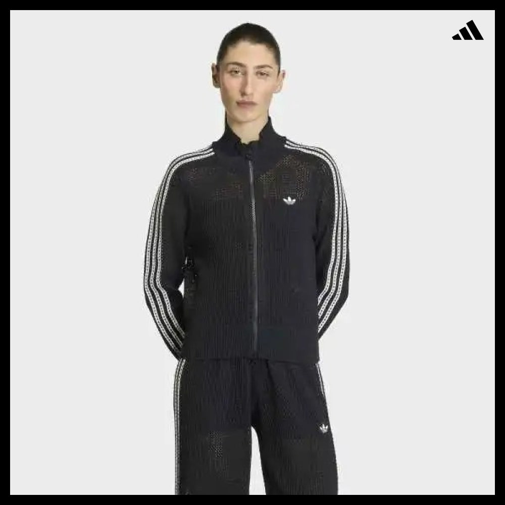 【ADIDAS 】Knit Crochet Firebird Track Top