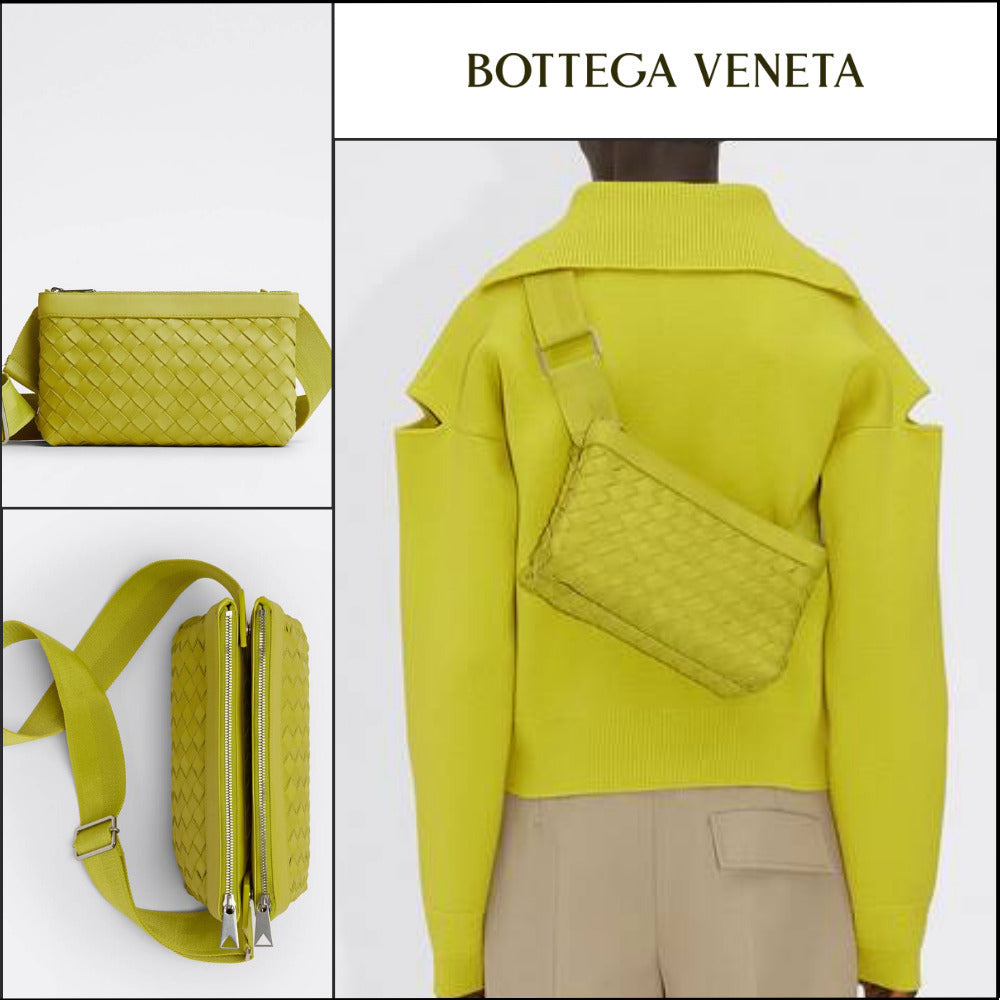 【BOTTEGA VENETA】INTRECCIATO DUO BAG KIWI