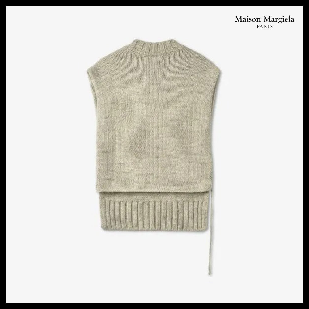 [Maison Margiela] Gilet Knit Vest Sage Green