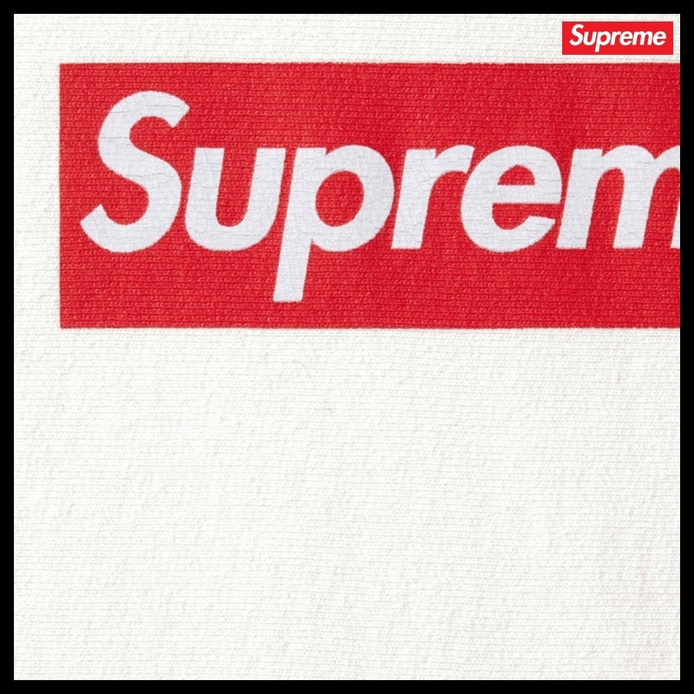 【Supreme】Washed Box Logo Crewneck White 25SS