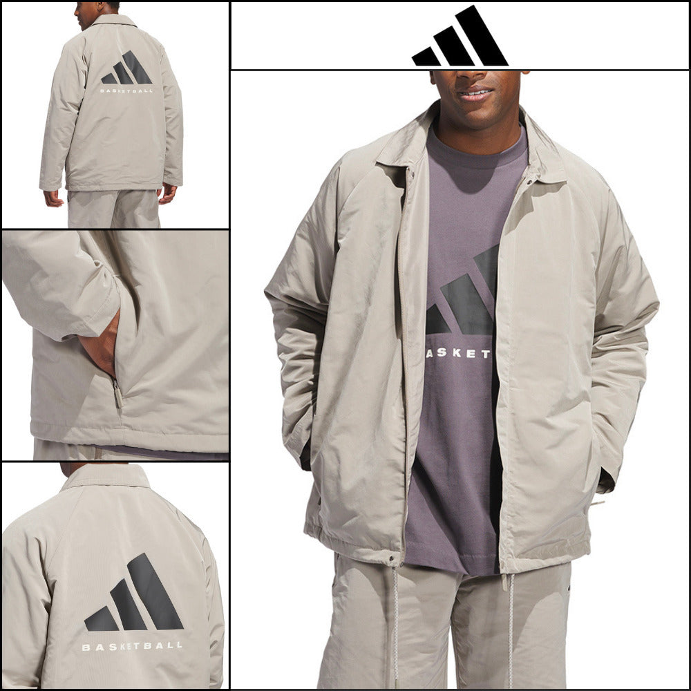 【ADIDAS】 Basketball Coach Jacket Putty Beige