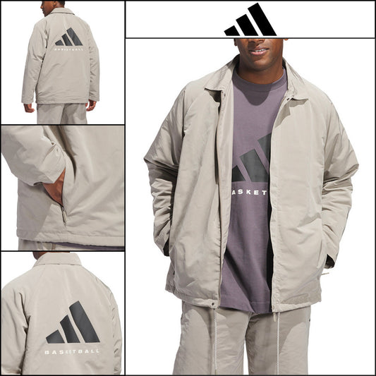 【ADIDAS】 Basketball Coach Jacket Putty Beige