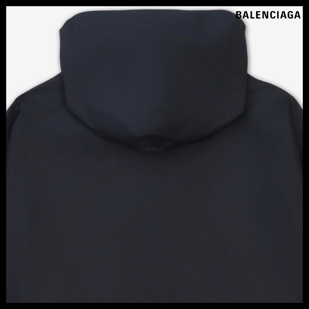 【BALENCIAGA】Oversize Hood Shirt Black
