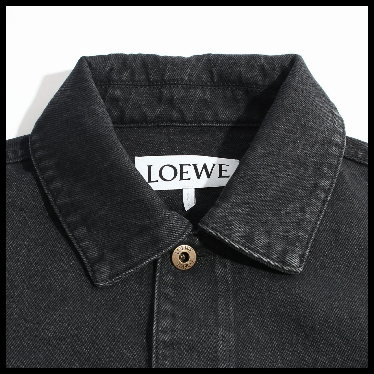 【LOEWE】Black Trucker Jacket casual outerwear