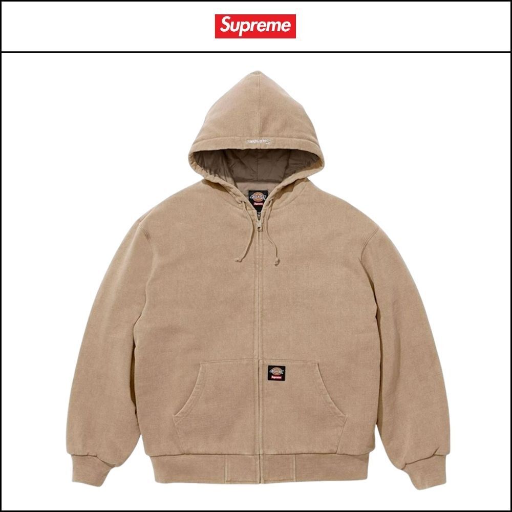 【100%正規品保証 Supreme×Dickies】キルティング パーカー