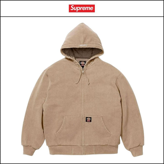 【100%正規品保証 Supreme×Dickies】キルティング パーカー