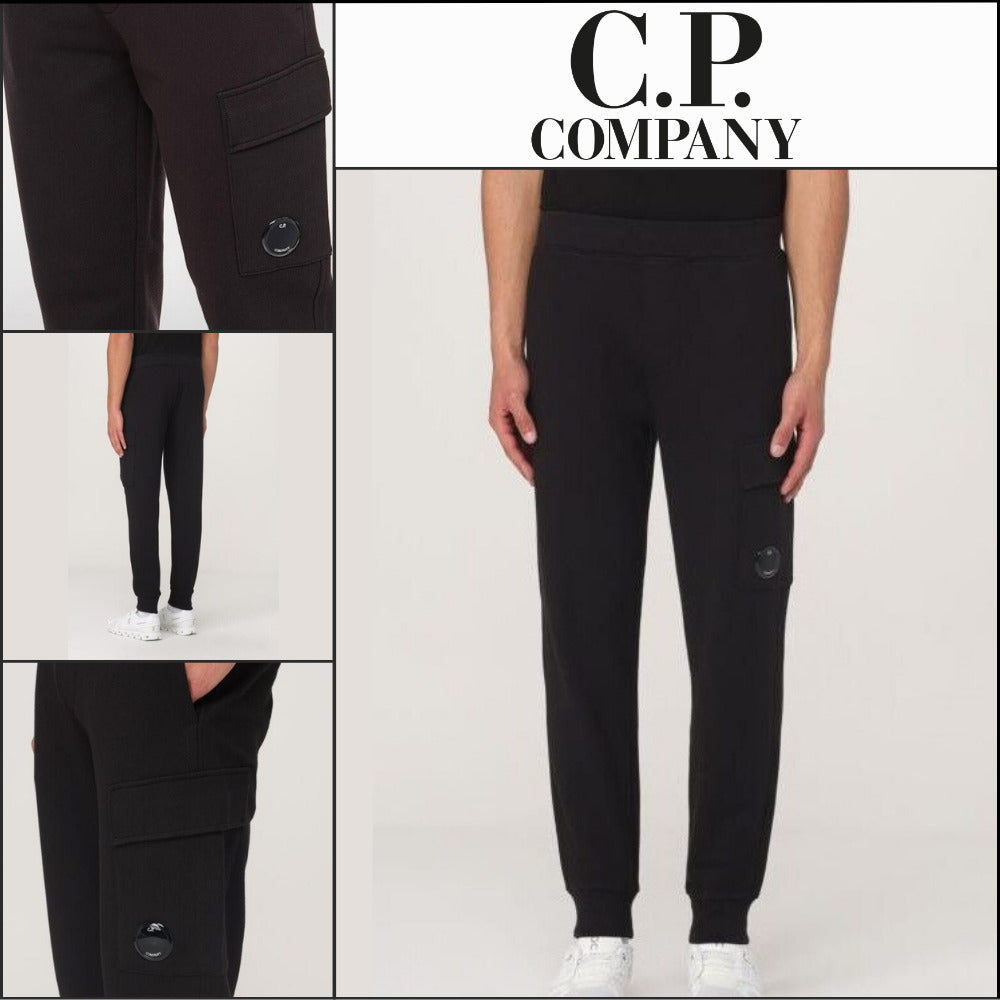 【CP COMPANY】Diagonal Raised Fleece Lens Sweatpants