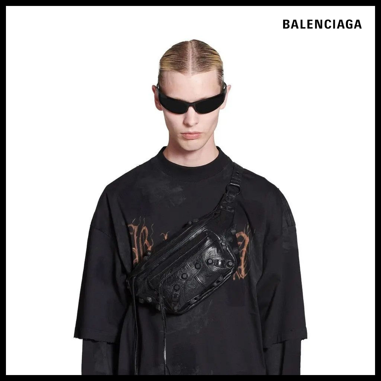 【BALENCIAGA】Le Cagole Medium Belt Bag Black