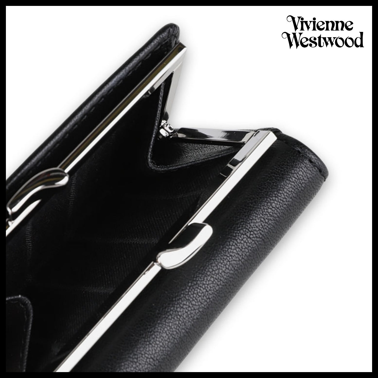 【Vivienne Westwood】Prime Small Coin Pocket Wallet Black