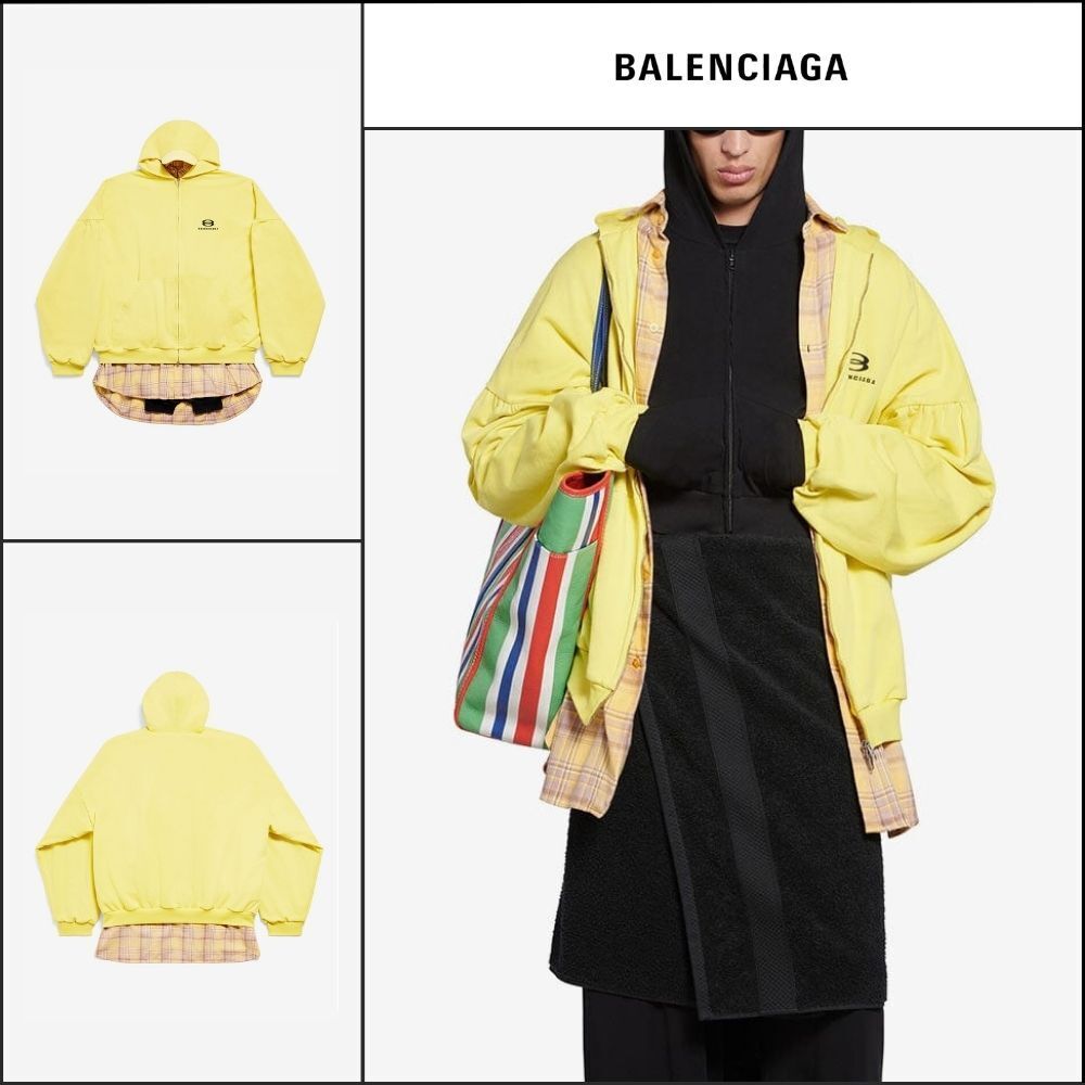 【BALENCIAGA】Unity Sports Icon Layered Zip-Up Oversized
