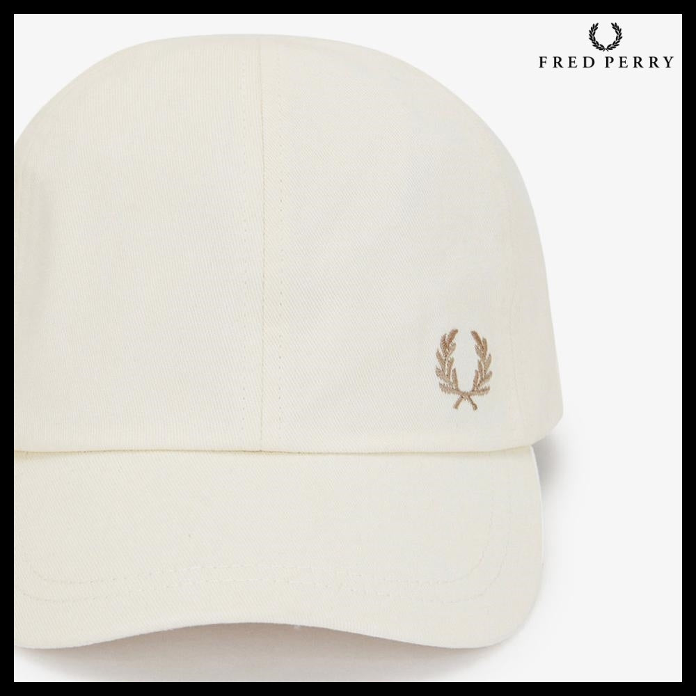 【FRED PERRY】ウォッシュド ツイル キャップ エクリュ