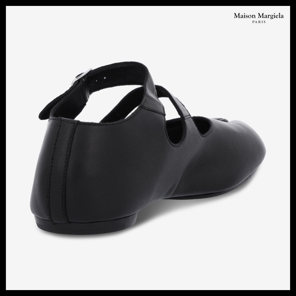 【Maison Margiela】Tabi Ballerina Flat Shoes Black