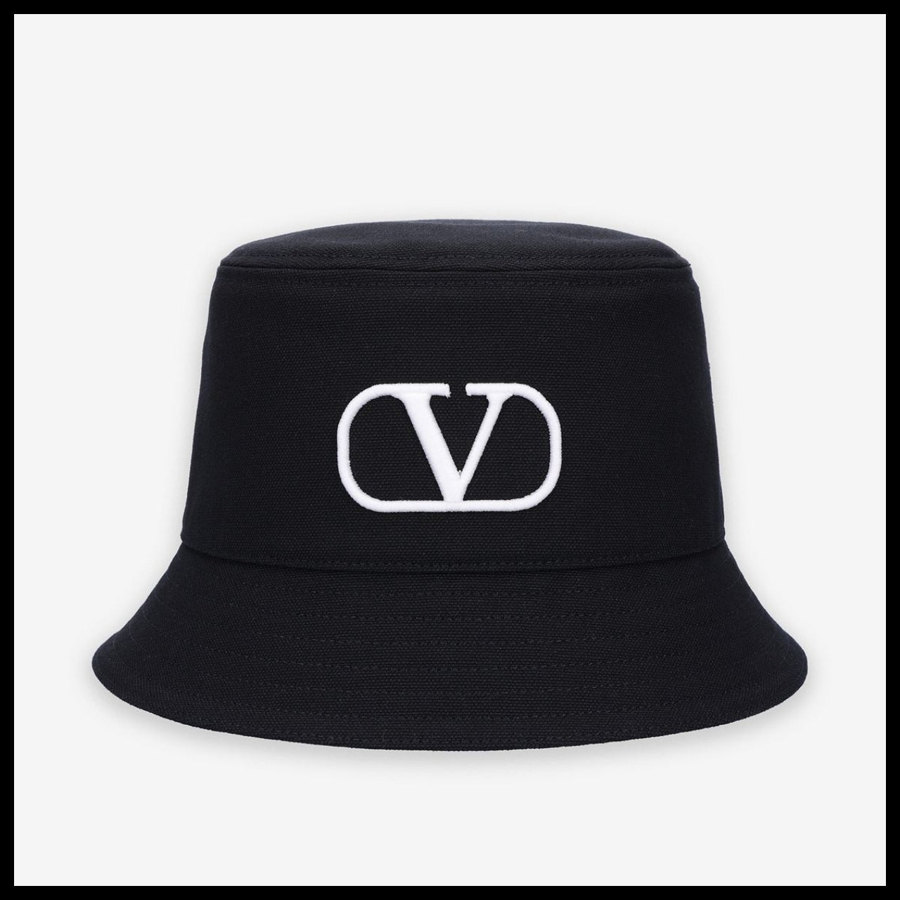【VALENTINO】V Logo Signature Bucket Hat Black White
