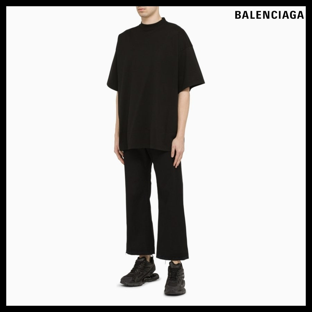 【BALENCIAGA】Tab Oversized T-Shirt Black 1000