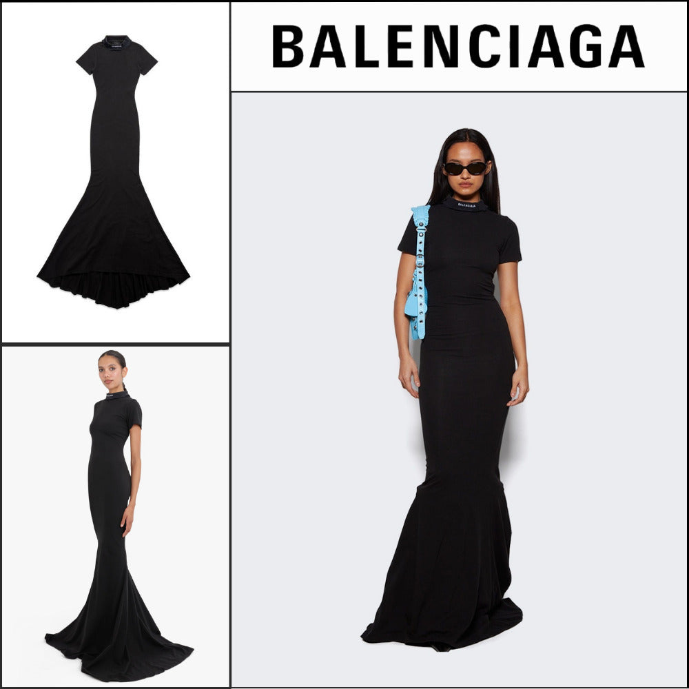 【BALENCIAGA】Dress Black Faded