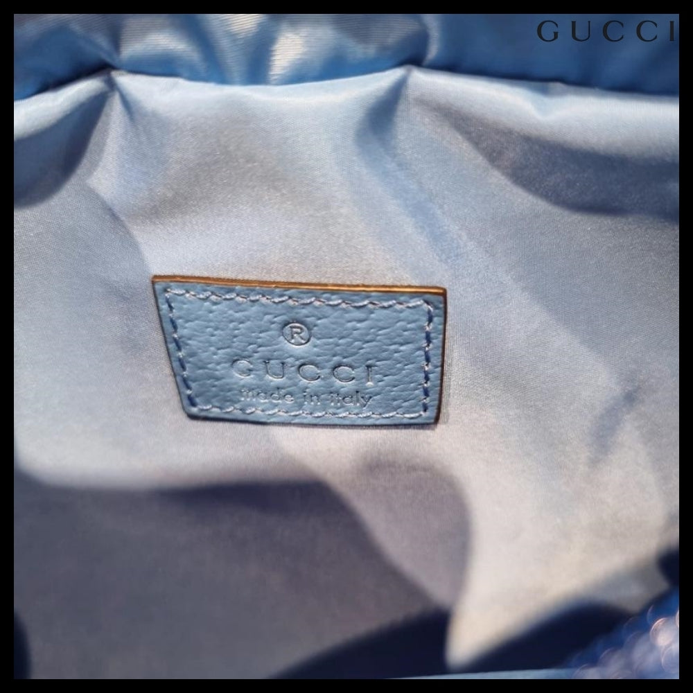 【GUCCI】Men's GG Crystal Canvas Mini Shoulder Crossbody Bag