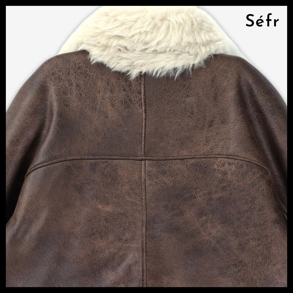 【Sefr】Leather Jacket Brown