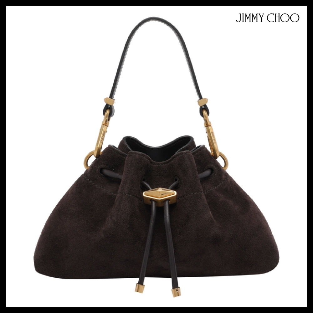 【JIMMY CHOO】Brown Bucket Bag