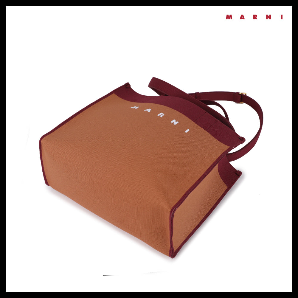 【MARNI】Women's Jacquard Small Tote Shoulder Bag