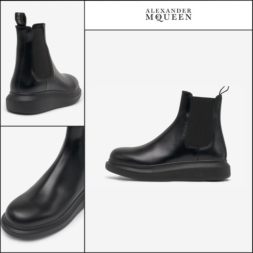【Alexander Mcqueen】Men’s Hybrid Chelsea Boots Black