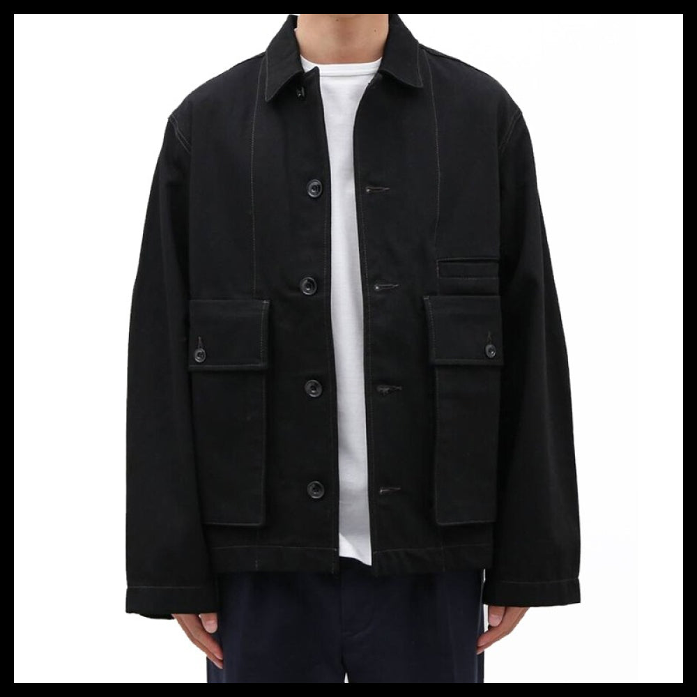 ◆LEMAIRE◆BOXY DENIM JACKET BLACK