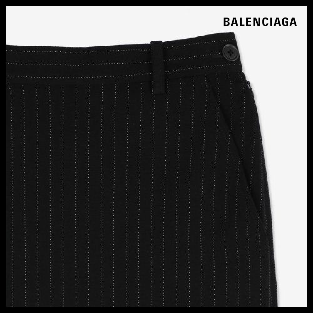 【BALENCIAGA】Hourglass Skirt Black:White