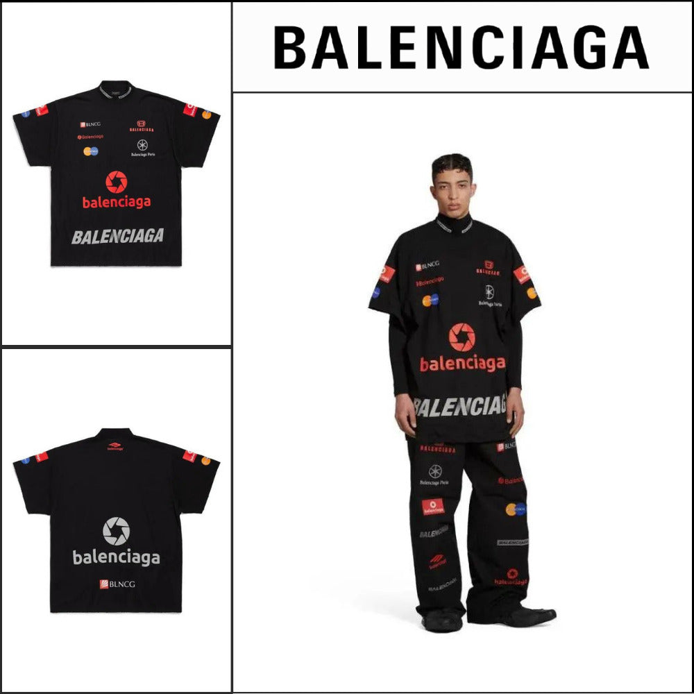 【BALENCIAGA】Top League T-Shirt Oversized Black
