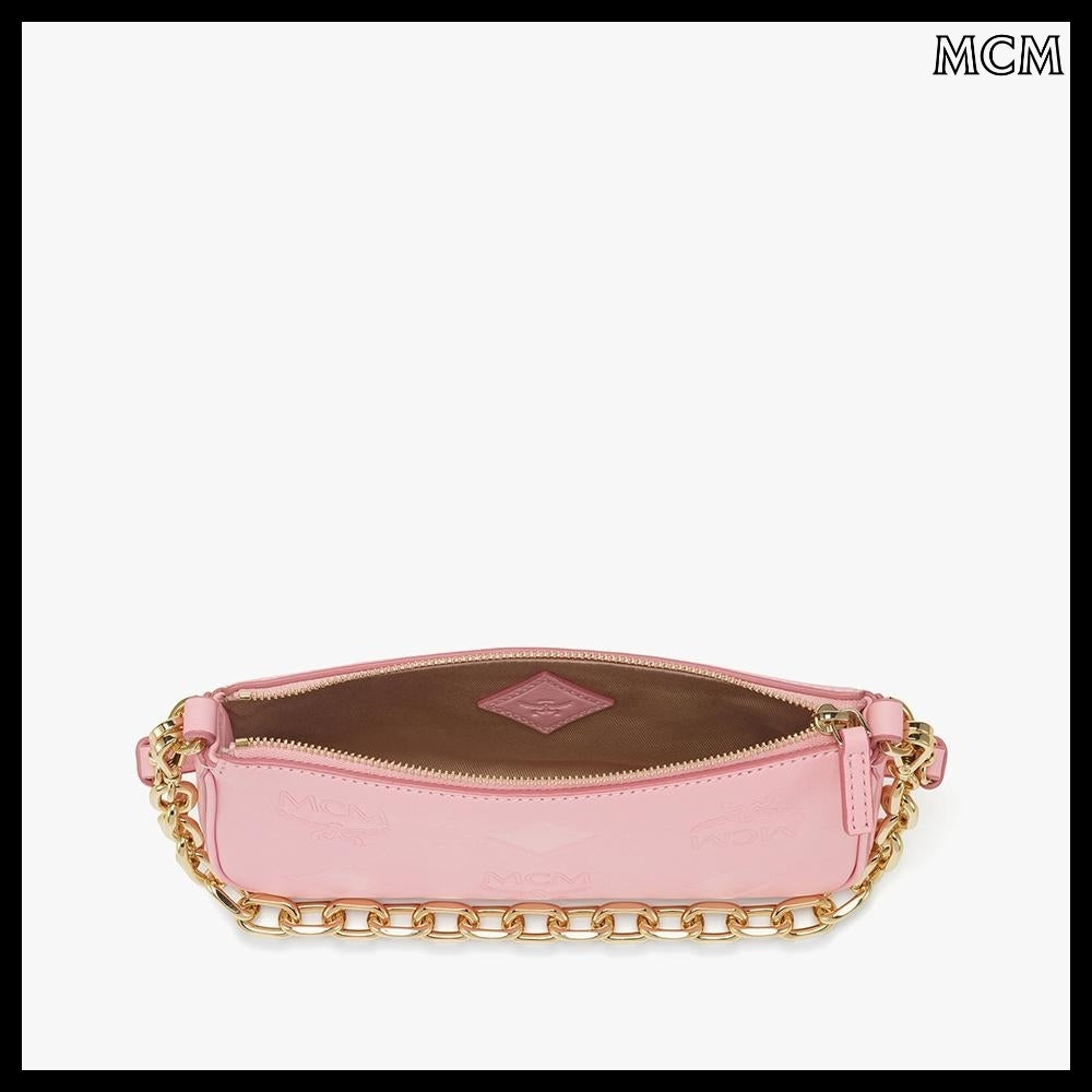 【MCM】Aren maxi monogram leather chain crossbody