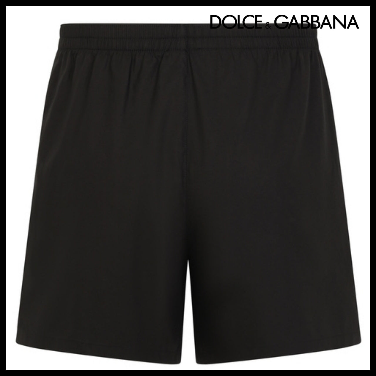 【Dolce & Gabbana】LONG COTTON BOXERS WITH METAL LOGO PLATE
