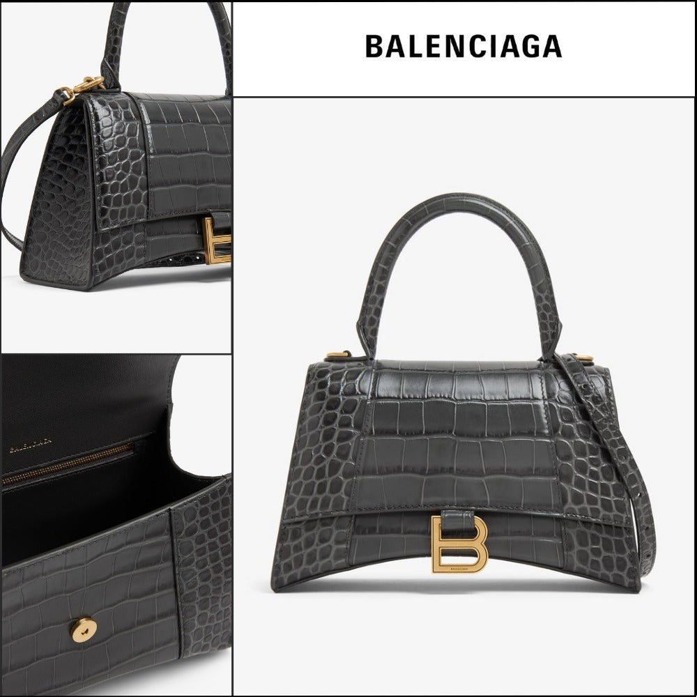 【BALENCIAGA 】Hourglass S Top Handle Bag