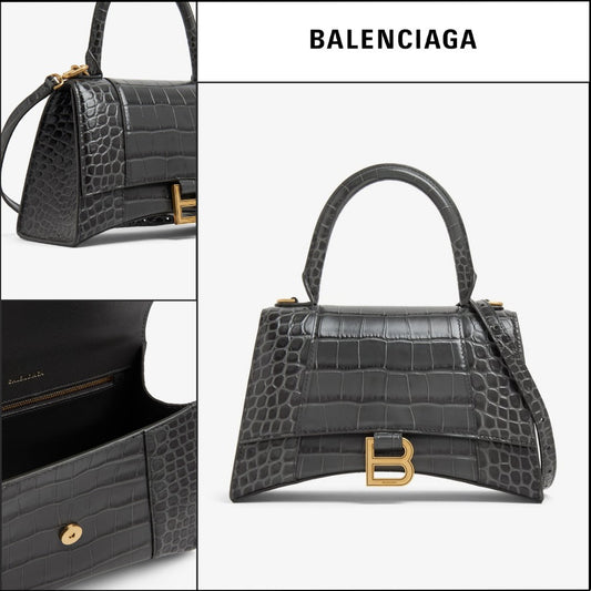 【BALENCIAGA 】Hourglass S Top Handle Bag