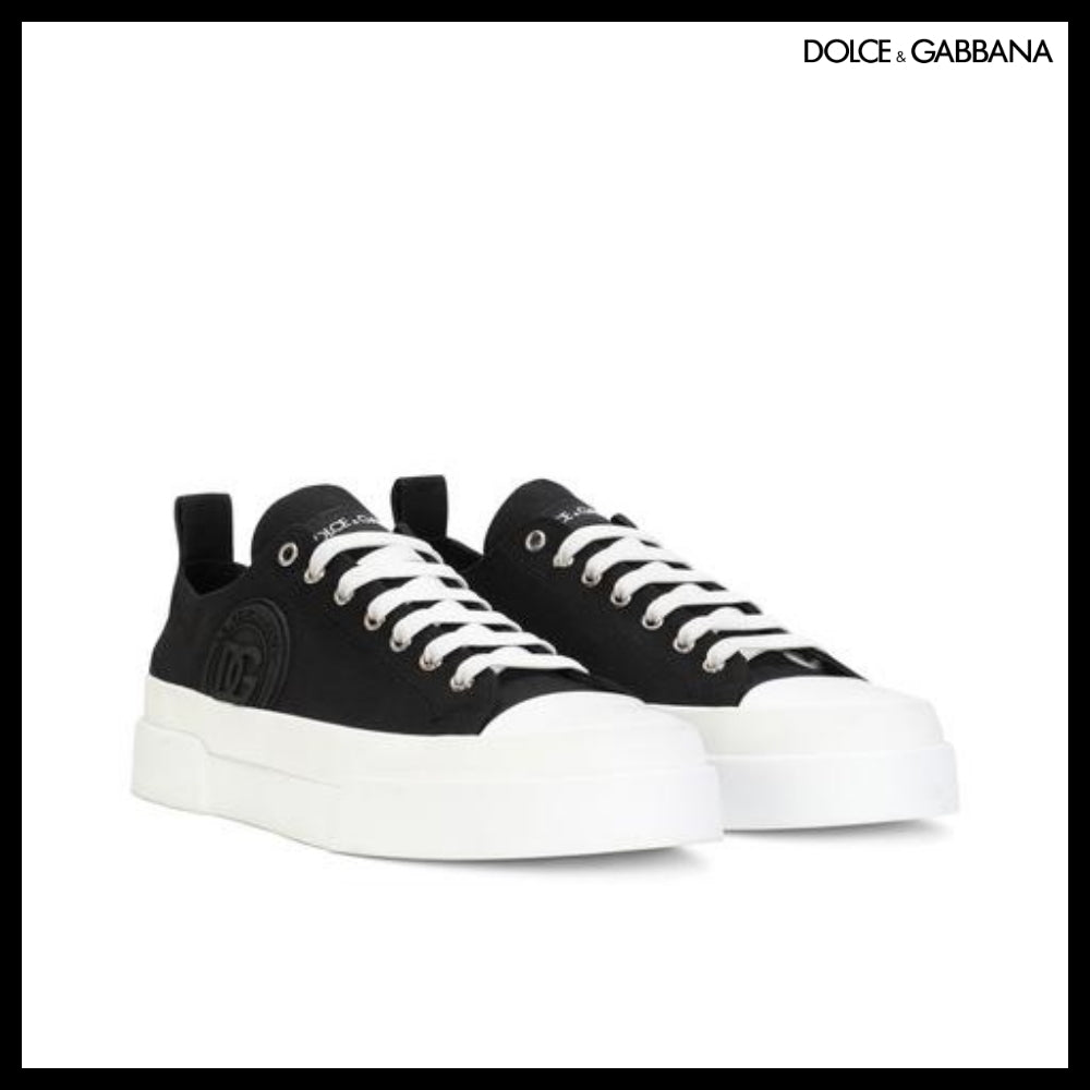 【Dolce & Gabbana】CANVAS PORTOFINO LIGHT SNEAKERS WITH DG