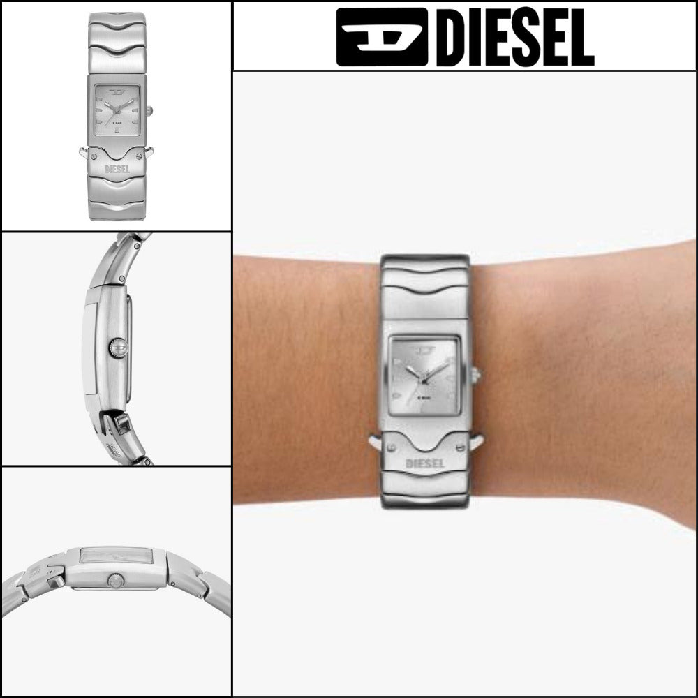【DIESEL】Closer Square Women’s Metal Watch