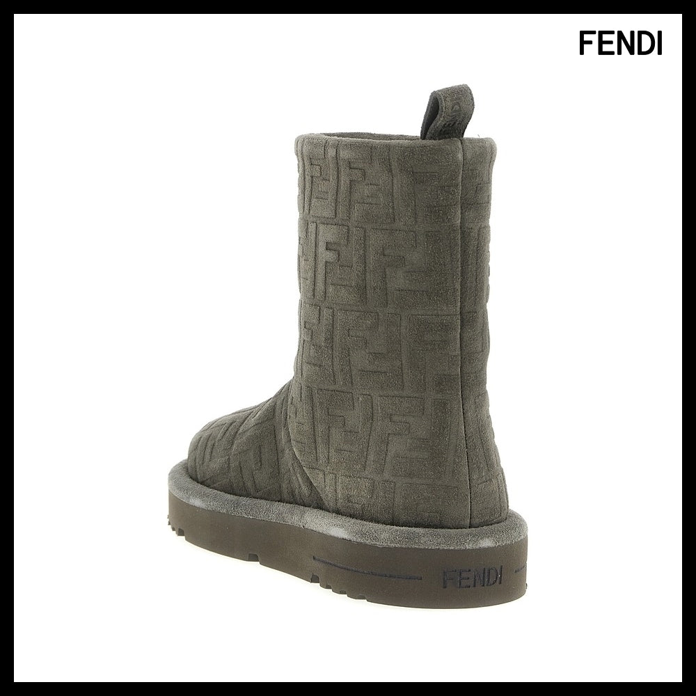 【FENDI】Gray Ankle Boots