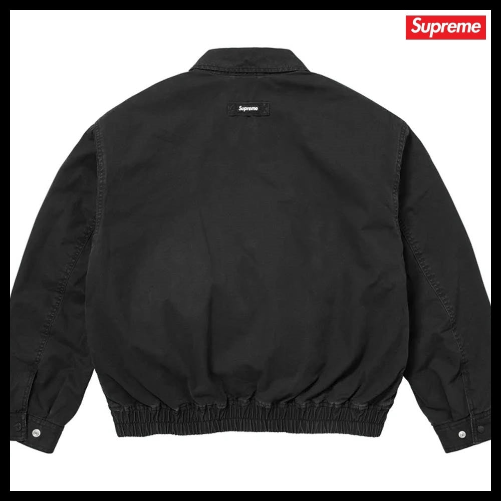 【Supreme】Hooded Utility Jacket Black 25FW