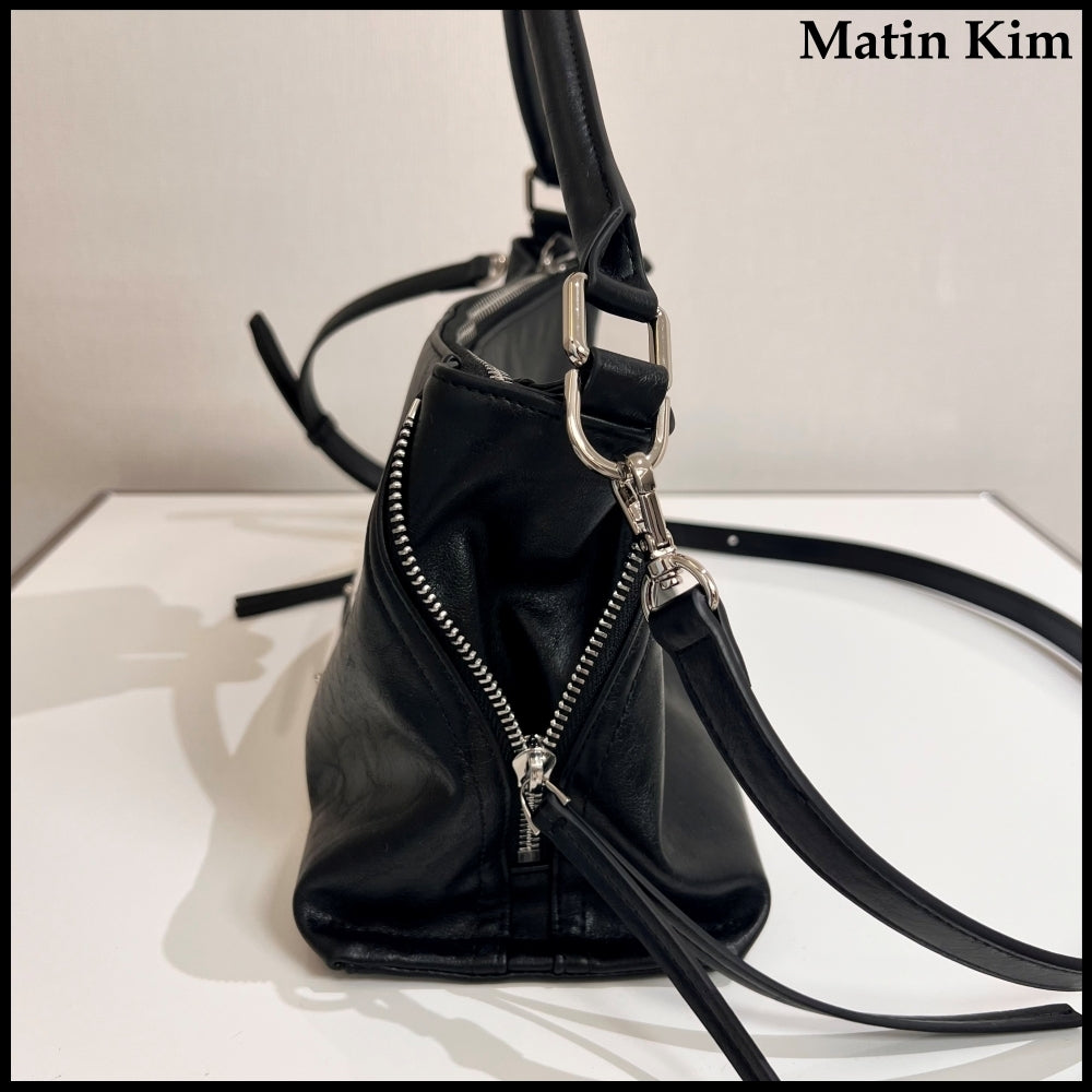 【Matin Kim】Side Zipper 2WAY Mini Crossbody Bag
