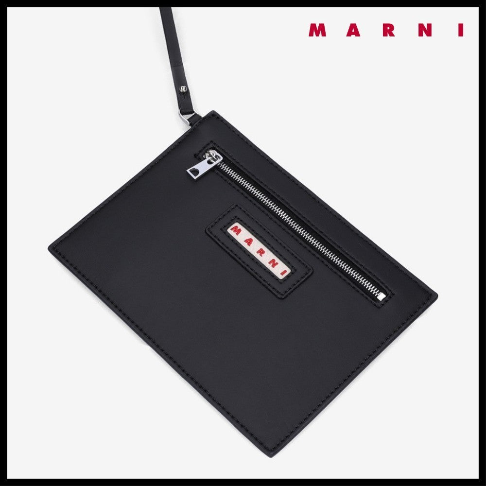 【MARNI】 マルニ バッグ LOGO TAG CHECK TOTE BAG YELLOW