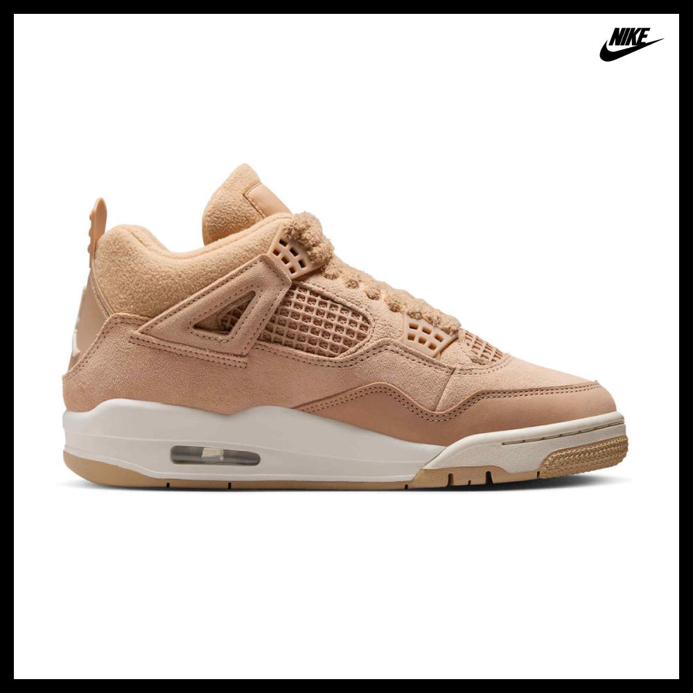 【NIKE】Air Jordan 4 Retro W Hemp Light Orewood Brown Women
