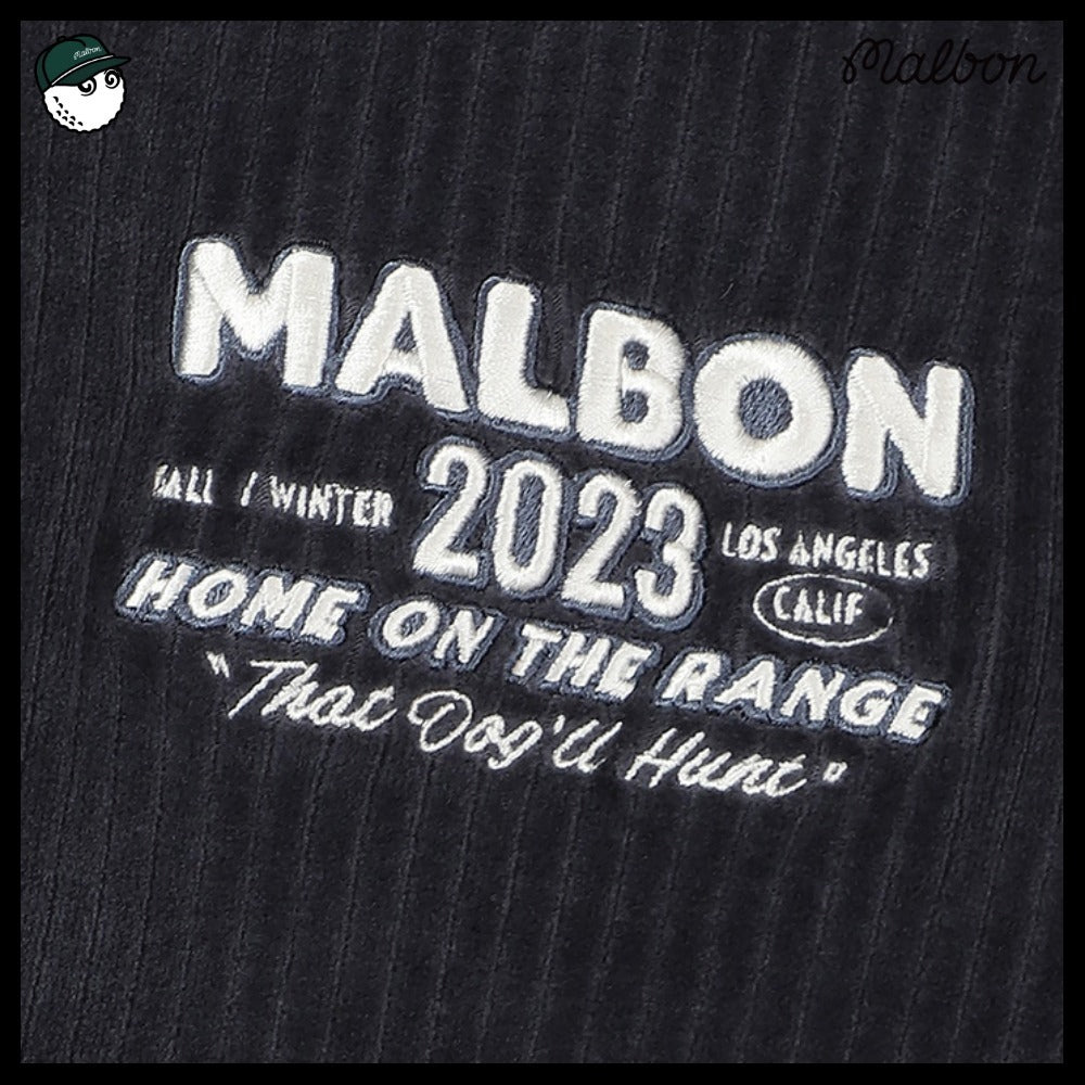 【MALBON】コーデュロイカラーポイントTシャツ 2COLORS