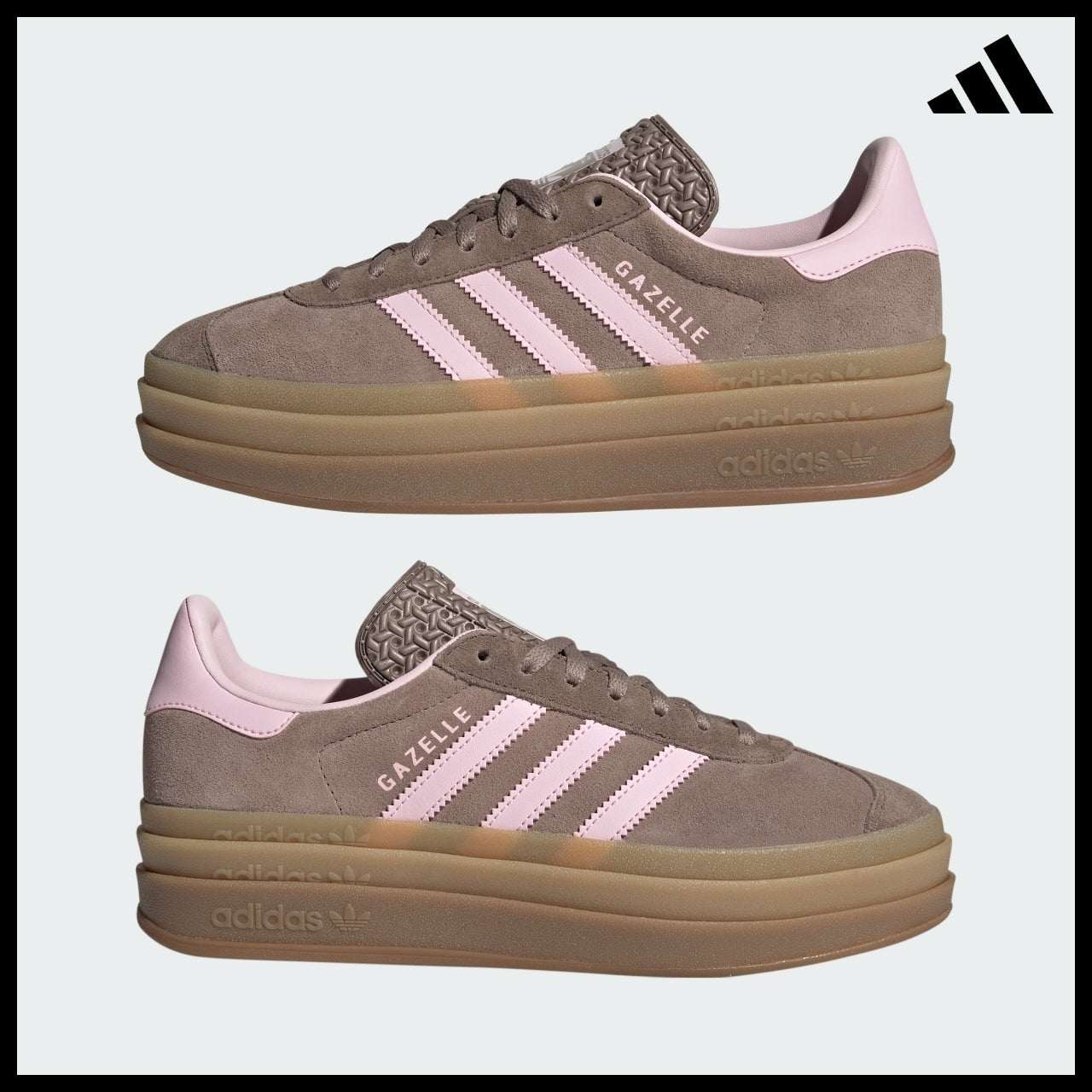 【ADIDAS】Gazelle Bold Platform Sneakers Low Top Trainers