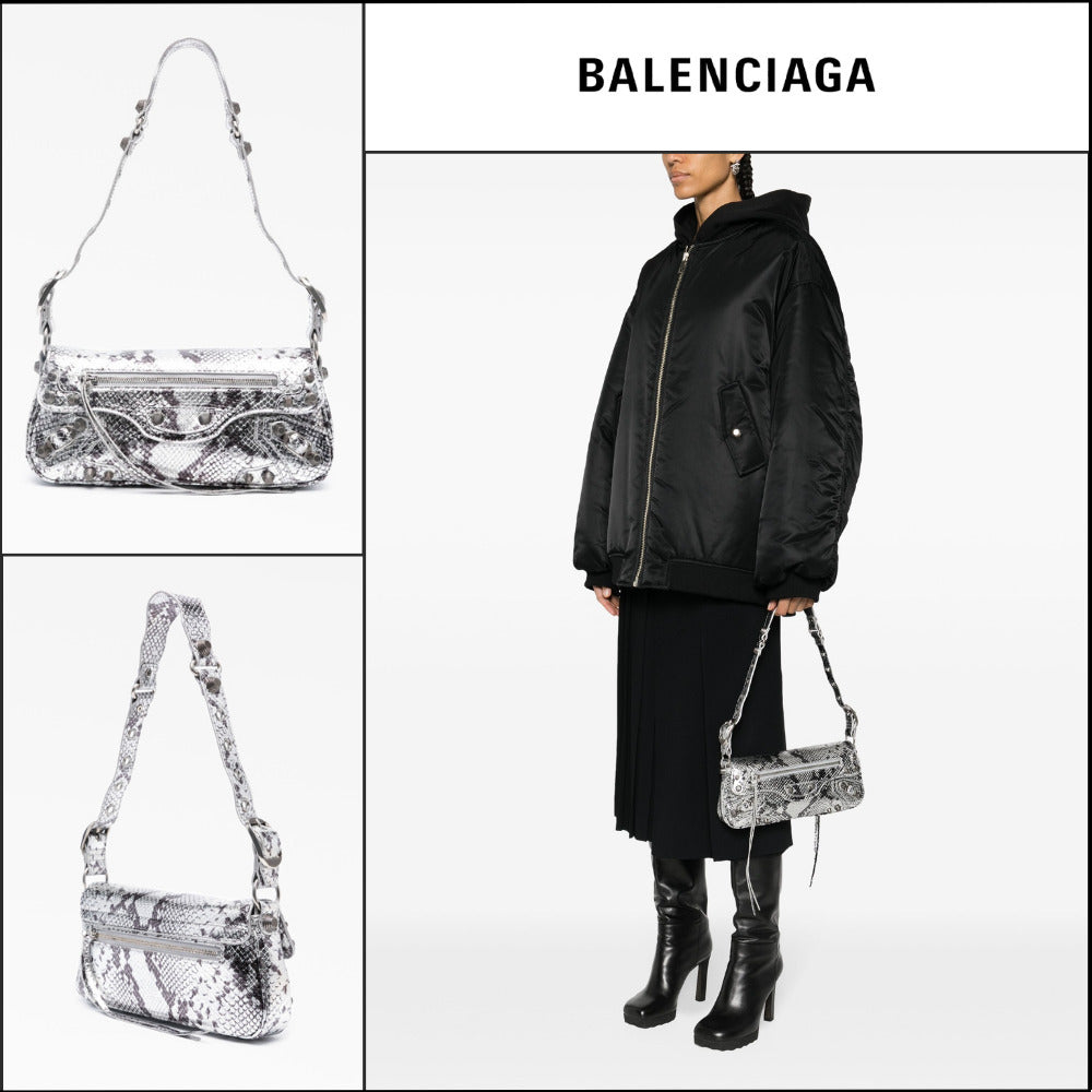 【BALENCIAGA】Le Cagole Small Sling Bag in Silver