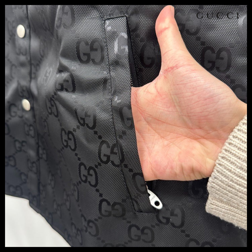 【GUCCI】GG Off The Grid Canvas Nylon Vest Black